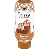 Smucker's Drizzle Caramel Artificially Flavored Syrup, 20 Oz. | Convenient squeeze bottle. No-mess cap. Ideal for coffee, ice cream, pancakes, waffles, cheesecakes, fruit &amp; more.