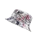NYFASHION101 Fashionable Unisex Satin Lined Printed Pattern Cotton Bucket Hat