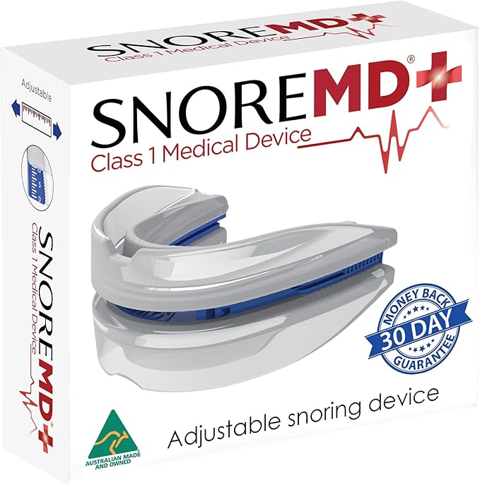 SnoreMD Sleep Apnea Medical Device Adjustable Anti Snoring Mouth Guard