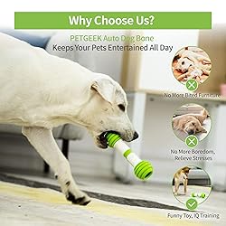 PETGEEK Interactive Dog Bone Toy, Automatic Dog