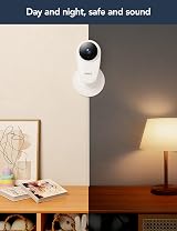 GNCC C1Pro 2K Baby Monitor Night Vision Crying Motion Sound Detection Two-Way view 3