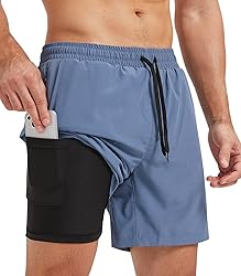Surenow Men's Athletic Running Shorts Lightweight
