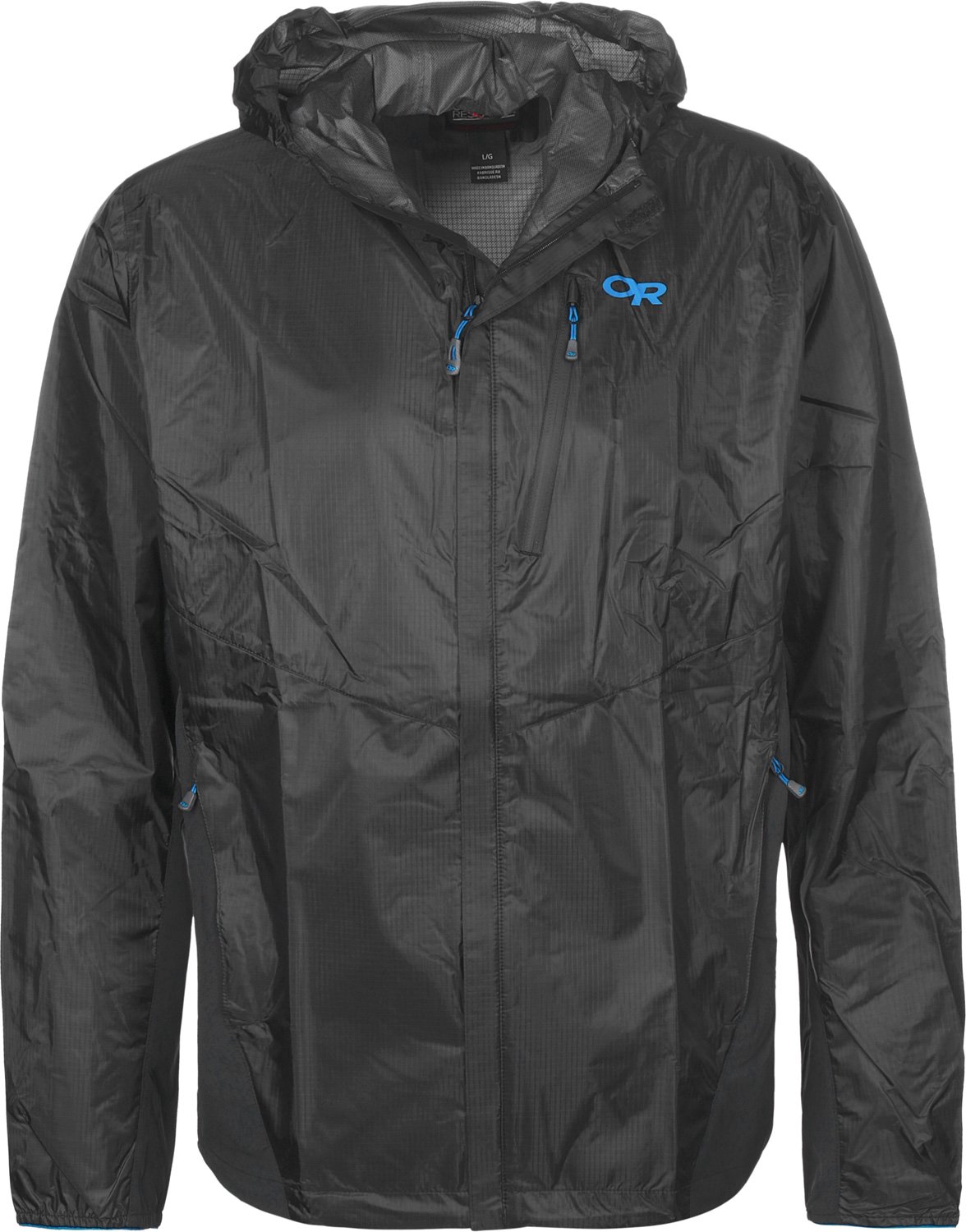 Outdoor Research Helium Hybrid Hooded Jacket Men's Black XL Homer's