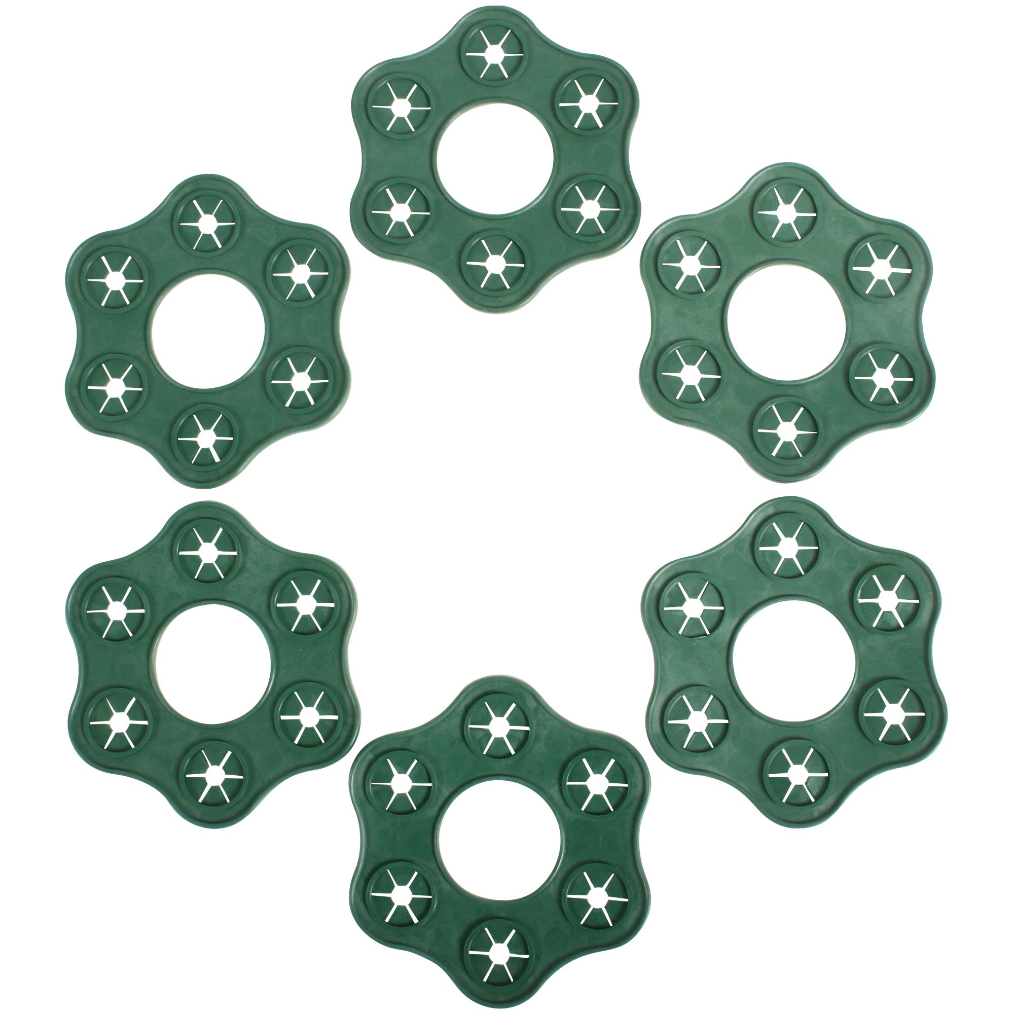 Plant Stake Connectors, 6-Pack, Green (70914-6)