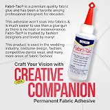 Beacon Fabri-Tac 59ml Clear Fabric Adhesive Glue - Quick Drying & Strong view 3