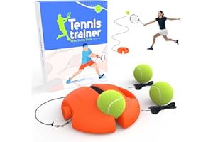 CHEGIF Tennis Trainer Rebound Ball with 3 String Balls, Solo Tennis Training Equipment, Portable Training Tool, Rebounder Kit, Suitable for Beginners Sport Exercise