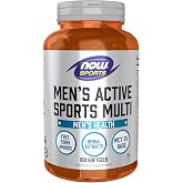 NOW Sports, Men's Active Sports Multi, Daily Multivitamin, 180 Softgels