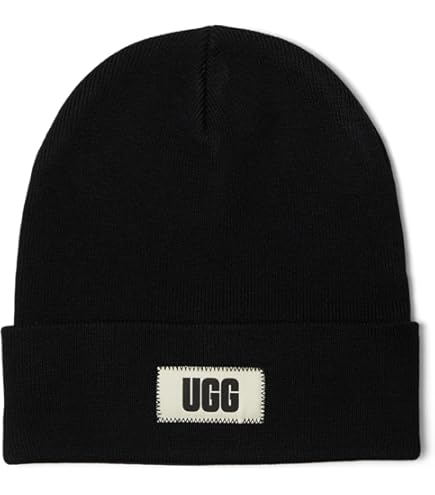 Amazon.com: UGG, Womens, Chunky Crafted Rib Beanie, Black, One