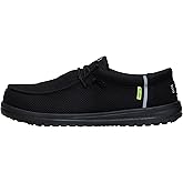 HEYDUDE Men's Wally Work CT | Water-Repellent, Slip Resistant Work Shoe | Composite Safety Toe, ASTM F2413 Compliant, EH Rated, Reflective Safety Stripe, No Tie Elastic Laces, Metal Free Construction