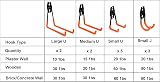 TECHSHARE Garage Hooks 12 Pack Heavy Duty Wall Hooks 4 Sizes with Screws view 4