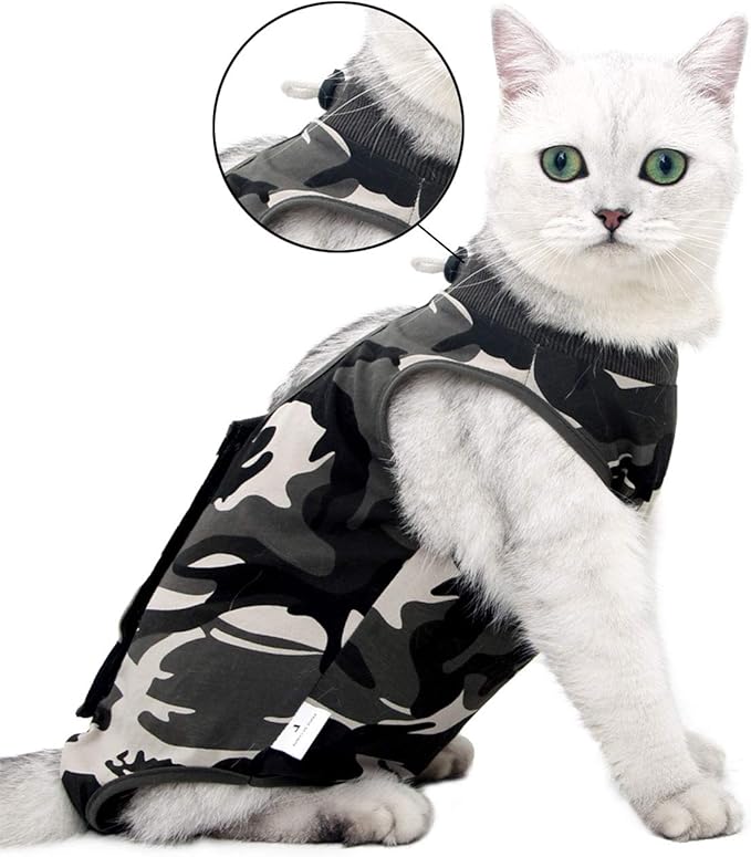 Gilet de Récupération de Chat Antilécher Chaton Médical Jumpsuit Convient pour abdominaux