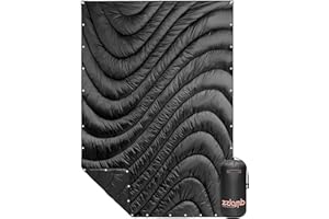 zzlamb Camping Blanket, Lightweight Cloak Puffy Down Alternative Cozy Travel Blanket, Portable & Windproof Warm Outdoor Quilt for Plane Car Picnic Hammock Beach Backpacking