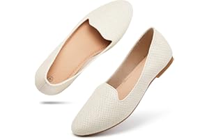 hash bubbie Women Ballet Black Flats Shoes Comfortable Slip on Shoes Casual Dress Shoes Slip on Shoes