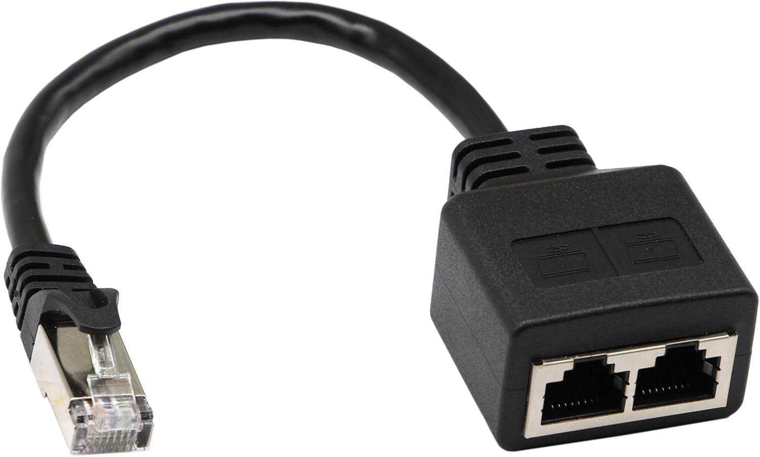 zdyCGTime 1 RJ45 Male to 2 RJ45 Female Network Y Splitter Cable,Suitable for Category 5/6 Ethernet.The output port of the RJ45 Cable doesn't support simultaneous output from two computers