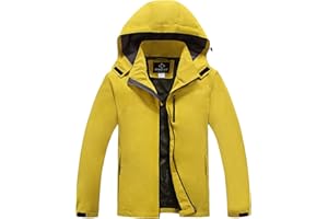 CorBuyit Lightweight Waterproof Jackets with Detachable Hood for Men