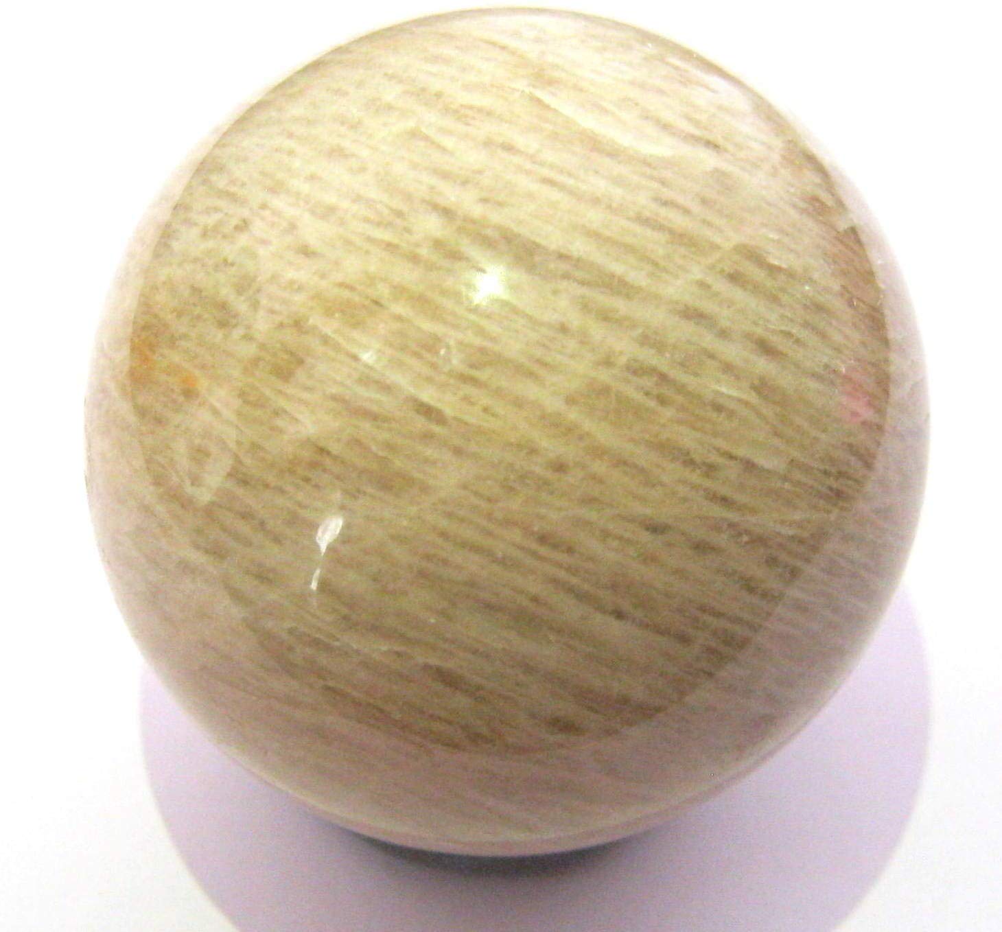 crystalmiracle Moonstone Sphere 130GRAMS Crystal Healing Reiki FENG Shui Gift Metaphysical Gemstone Peace Meditation Spiritual Wellness