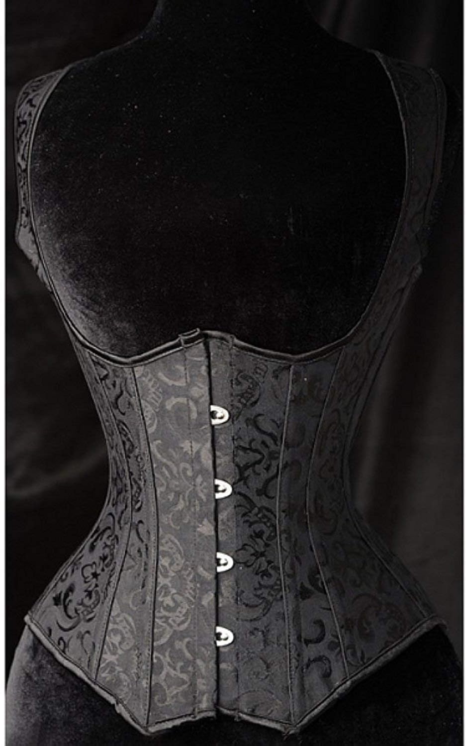 SHAPERX Women's Steel Boned Steampunk Tesla Underbust Corset Vest Waist Training Corsets Vest at  Women’s Clothing store