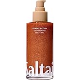 Saltair Shimmering Body Oil - Santal Bloom Scented Dry Oil Moisturizer with Light-Reflecting Pearl Pigments. Moisturizing Glow for All Skin Types - 4 Fl Oz