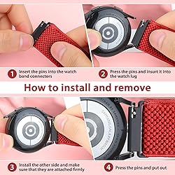 VNDAPT Elastic Watch Bands 16mm 18mm Quick Release