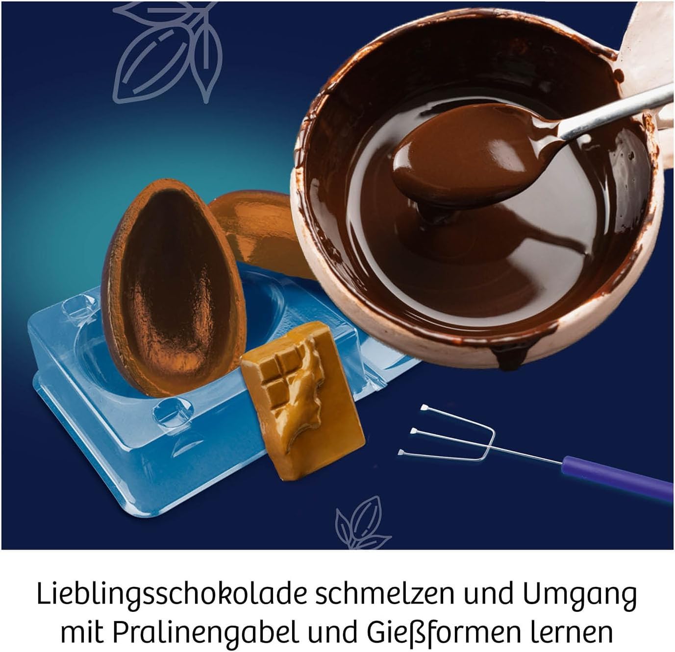KOSMOS 654283 Fun Science - Schoko-Labor, Experimentier-Set für Kinder ab 8-12 Jahre, Schokolade selber Formen, Süßigkeiten und Geschenke selber Machen 2
