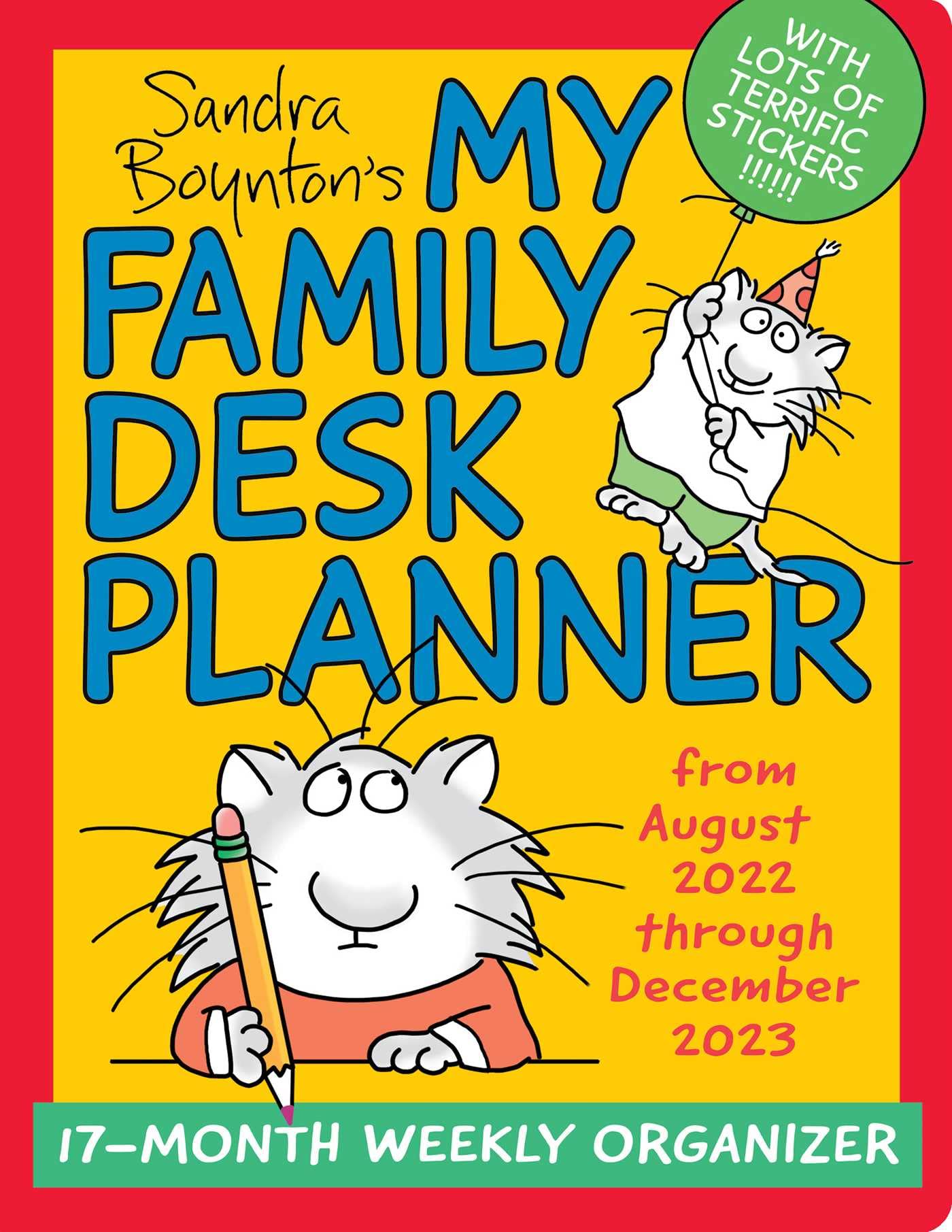 Smeom Calendrier 2023 My Family Desk Planner 17-Month 2022-2023 Monthly/Weekly Organizer Calendar:  Boynton, Sandra: 0050837451872: Amazon.com: Books