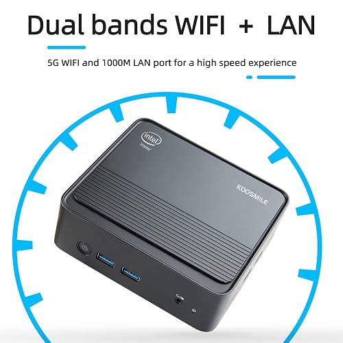 KOOSMILE Mini PC, 12th Gen i9-12900HK Mini Computers (14 Cores,20