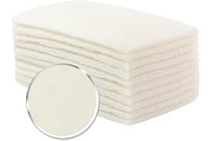 Shawya 6" x 9" White Color General Purpose Scuff Pad Box of 10 Scuff Pads Tear Resistant Wet and Dry Abrasive Pad 1200 Grit Automotive Paint Clear Coat Blending, Auto Body, Woodworking