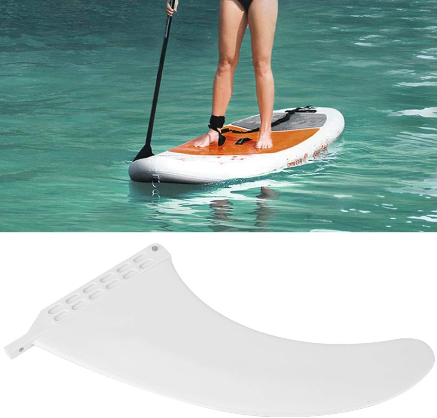 Surfboard Accessory, Portable White Surfboards Center Fin