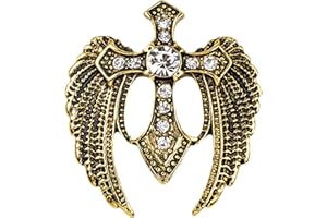 HETICA Brooches for Women Men - Gold Silver Vintage Animal Dragon Skull Wolf Crown Lion Brooch Rhinestone Brooch Lion King Brooch for Suit Tie Dress Lapel Pin Fashion Men Women Brooch Jewelry