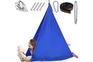 Chihee Sensory Swing Therapy Swing Hammock Indoor Outdoor for Kids, Hardware Included, Soft Breathable Nylon Cuddle Swing Joy Hammock for Child Adult with Autism, ADHD, Aspergers, Sensory Integration
