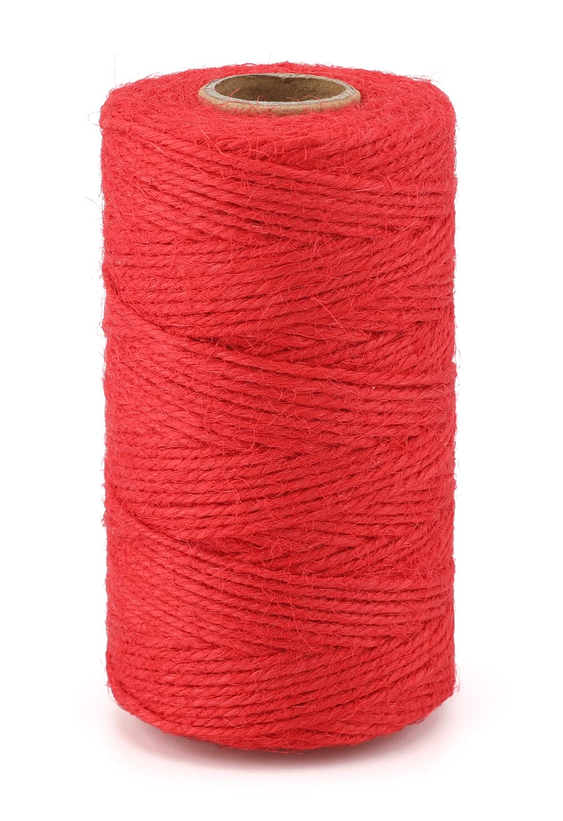 KINGLAKE 100m Red String Twine, 2mm Decorative Jute Twine Craft String for Crafts, Gift wrapping,Gardening,Packing,Christmas Decoration