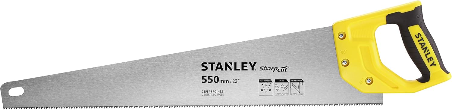 STANLEY STHT20368-1 Serrucho Universal 22”/550mm 7TPI, Multicolored - Image 3