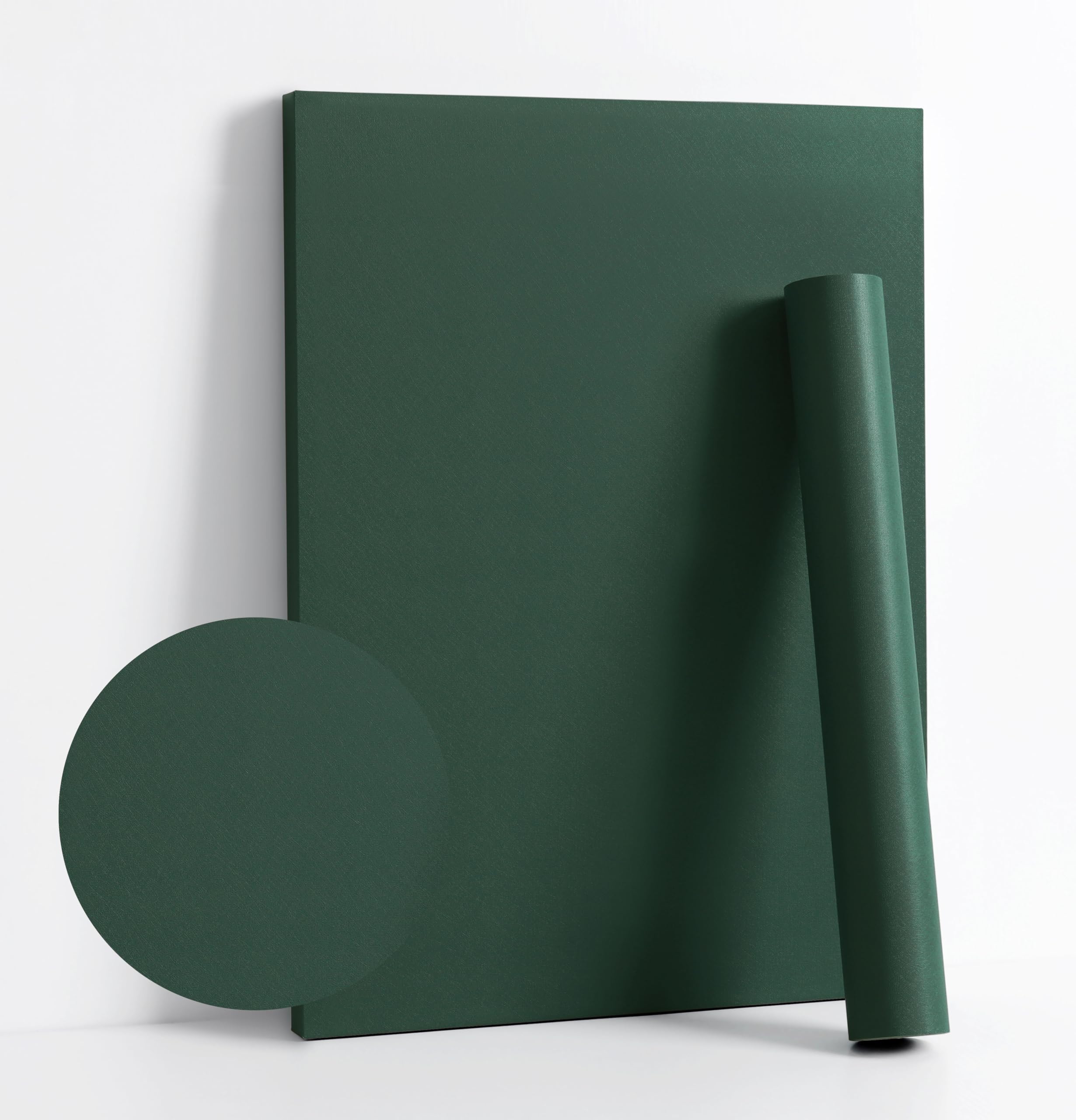 Photo 1 of Dimoon 394''x17.7'' Dark Green Peel and Stick Wallpaper Contact Paper Modern Self Adhesive Wall Paper Removable Renter Friendly Textured Solid Color Cabinet Vinyl Roll (394''x17.7'',Emerald Dark)