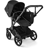 Bugaboo Donkey 6 Single-to-Double Convertible Stroller - Heritage Black | Side-by-side design, newborn and toddler use, XL storage basket, one-hand steering