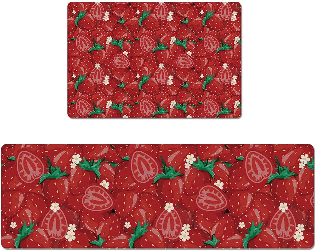 Prime Leader 2 Piece NonSlip Kitchen Mat Rug Rubber