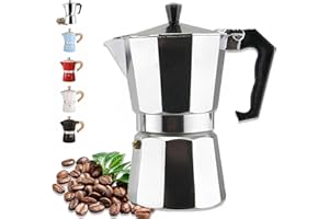 DITOSH 9 Cup 450ML 150oz Aluminum Espresso Stovetop Coffeemaker Percolator Italian Coffee Maker Moka Express Classic Cafe Maker for Italian and Cuban Café Brewing