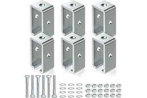 ARLBA 6 Pack Channel Trolley Track Support Hanger Bracket for All 1-5/8" Strut Channel,Heavy-Duty Steel Support Bracket,Trolley Strut Hangers w/Bolt &Nut for Punching Bag,Electric Hoist &Rolling Door