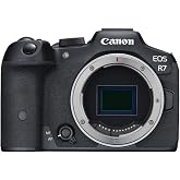 Canon EOS R7 (Body Only), Mirrorless Vlogging Camera, 32.5 MP Image Quality, 4K 60p Video, DIGIC X Image Processor, Dual Pixel CMOS AF, Subject Detection, for Professionals (Black)