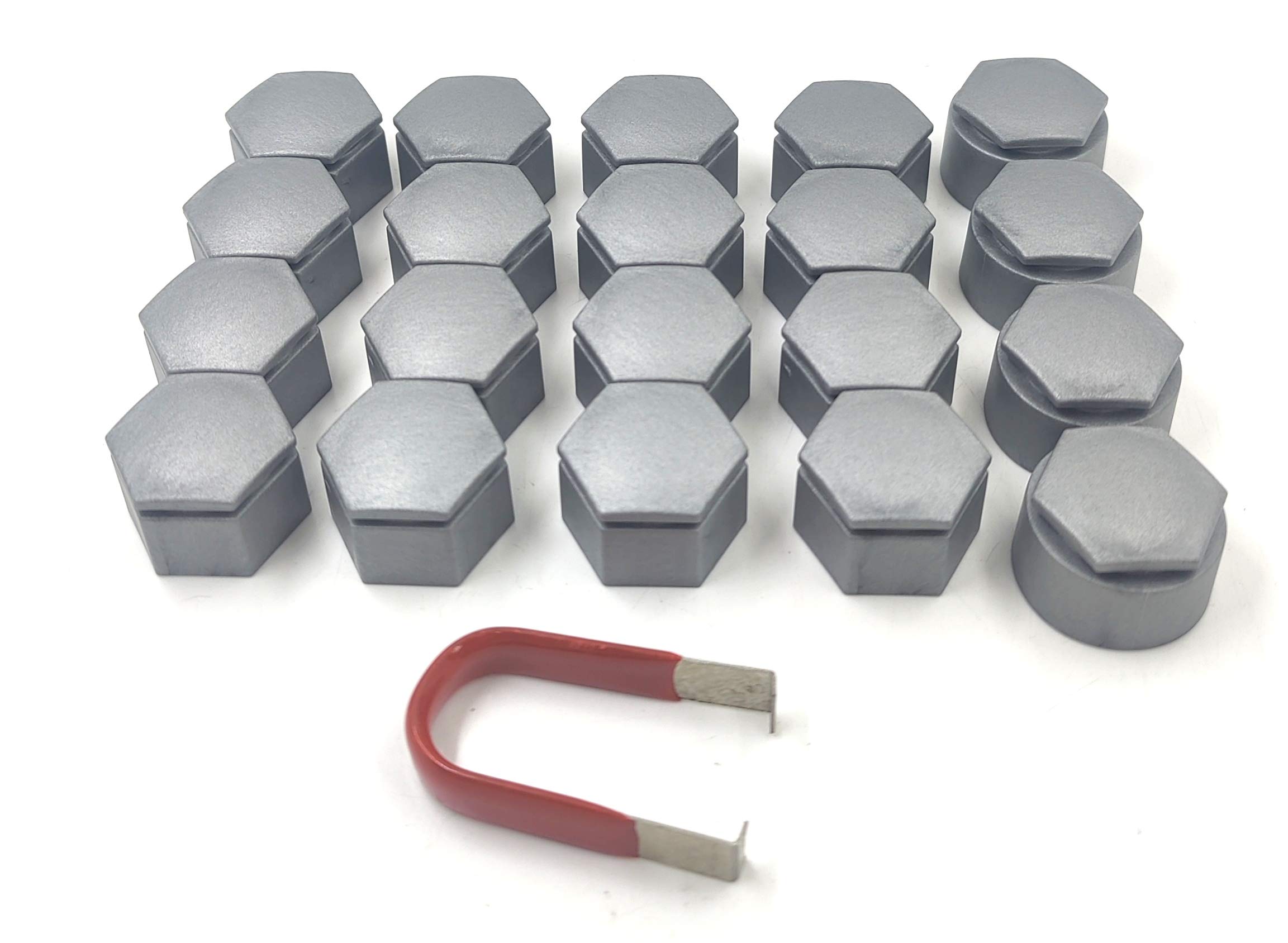 Partsdealers for VAUXHALL OPEL INSIGNIA A Mk1 2010-2017 WHEEL NUT BOLT COVERS CAPS 22mm ALLOY GREY x20 NEW SET + TOOL