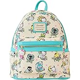Loungefly Sanrio Hello Kitty Tattoo All Over Print Womens Double Strap Shoulder Bag Purse