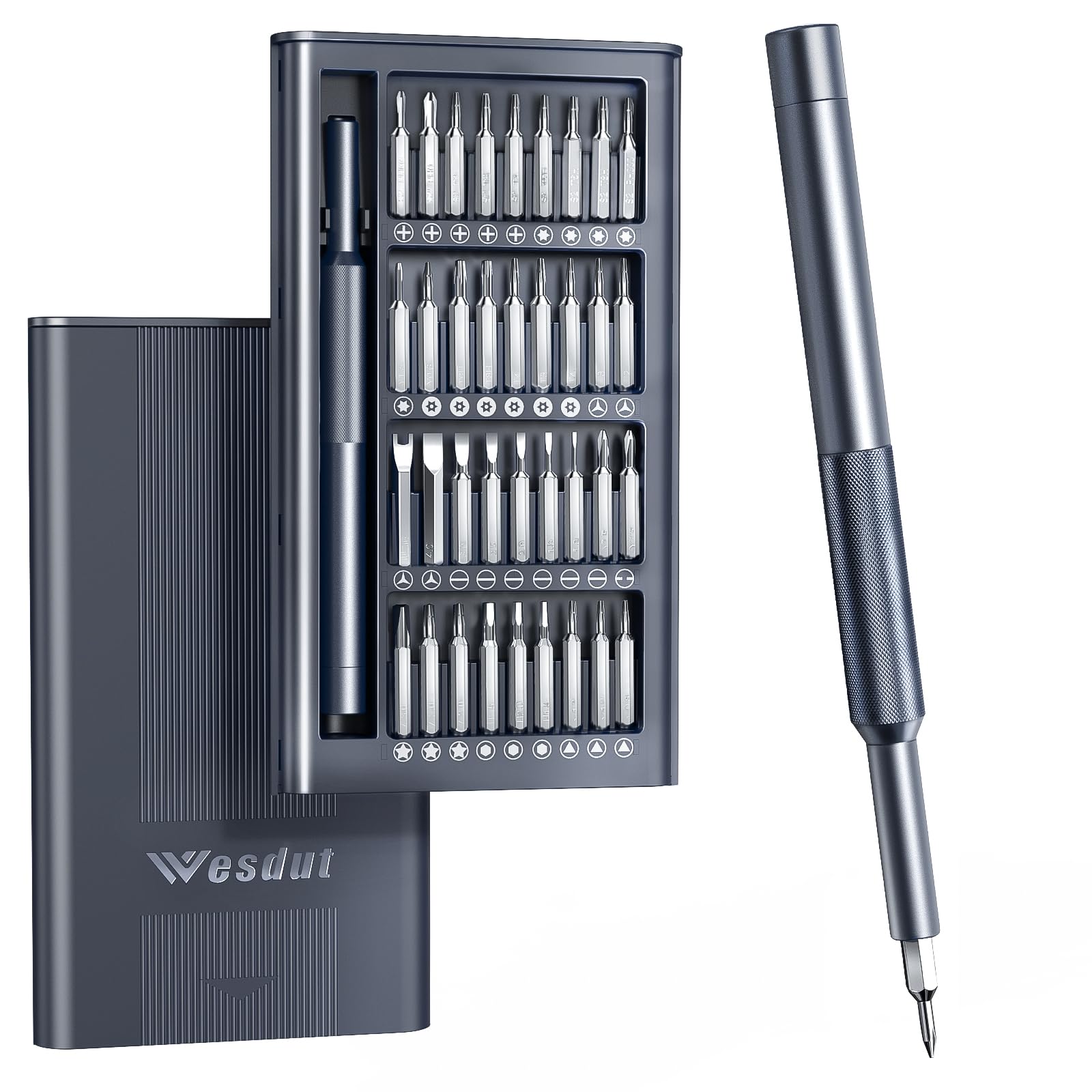 Photo 1 of 37-in-1 Precision Screwdriver Set, [Super Durable] Magnetic Small Screw Driver, Tiny Torx with T2 T3 T4 T5 T6 T7 T8 T9 T10 T15, Mini Repair Tool Kit for Watch, Computer, Xbox, PS3, PS4, PS5, More