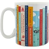 Ginger Fox Inspiring Female Writers Novelty Mug Featuring 30 Bestselling Classic Novels by Female Authors
