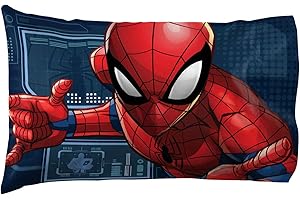 Jay Franco Marvel Spiderman 1 Pack Pillowcase - Double-Sided Kids Super Soft Bedding (Official Marvel Product)