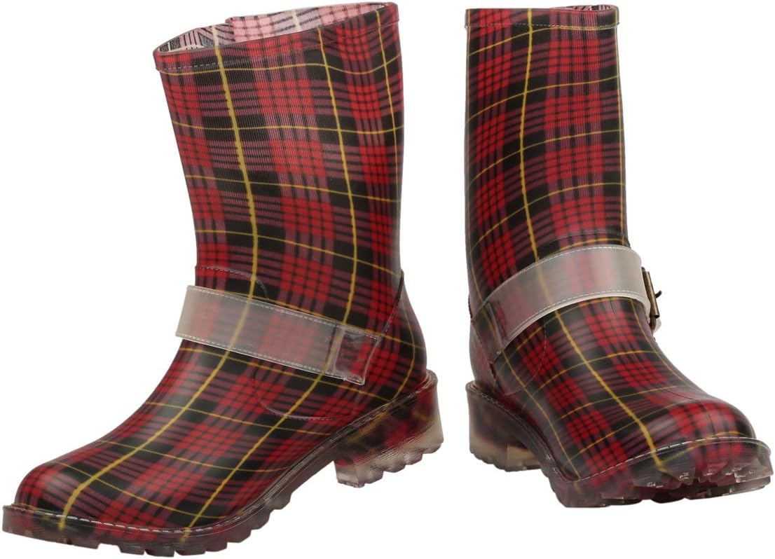 Delberto Women's Multi-Color Rubber Rain Boots