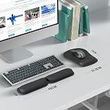TECKNET Keyboard Wrist Rest and Mouse Mat Set Ergonomic Foldable Memory Foam view 7