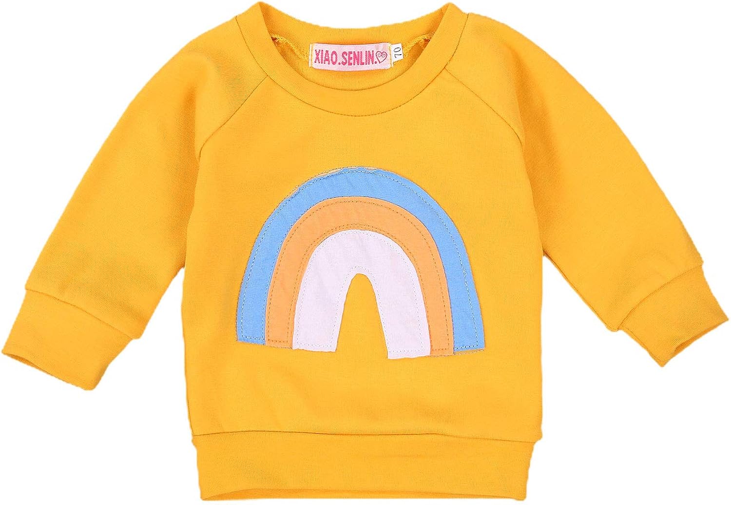 Kids Toddler Girls Rainbow Sweatshirt Casual Long Sleeve