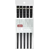 HuaLan Fiberglass Reusable Chopsticks Set Dishwasher-Safe Household/Restaurant Chopsticks 5 Pairs