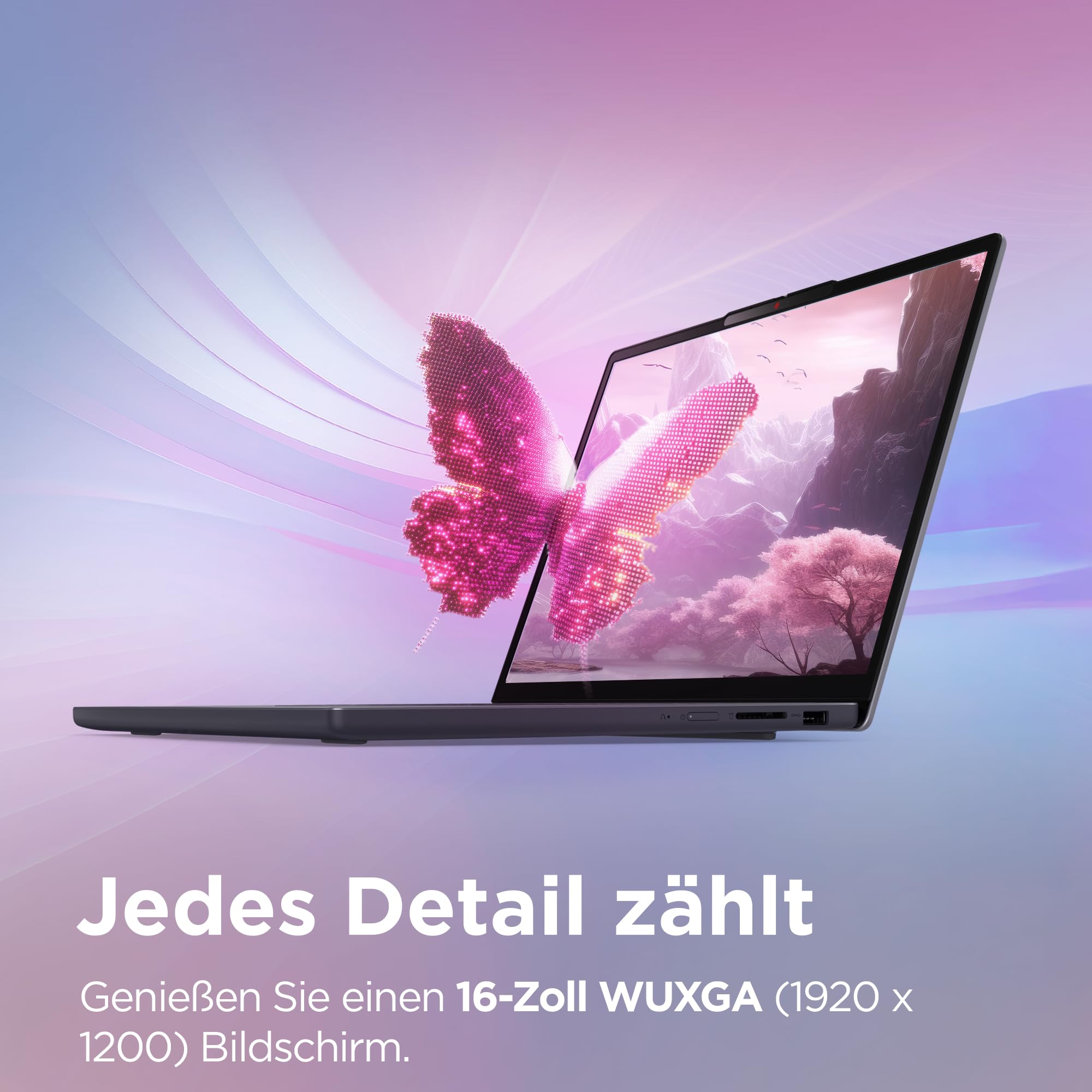 Lenovo IdeaPad Slim 3 Laptop | 16" WUXGA Display | AMD Ryzen 5 150 | 512GB SSD | 16GB RAM | AMD Radeon Grafik | QWERTZ | Windows 11 | Luna Grau | 3 Monate Premium Care 4