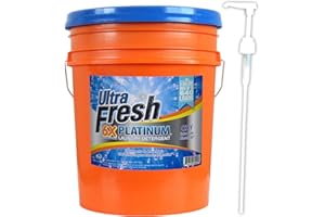 Ultra Fresh Platinum Bleach Alternative Liquid Laundry Detergent, HE, 5 Gallons (640 oz