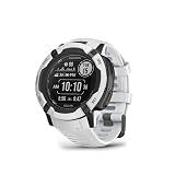 Garmin Instinct 2X Solar, Rugged GPS Smartwatch, Built-in Flashlight, Solar Charging Capability, Multi-Band GNSS, Whitestone